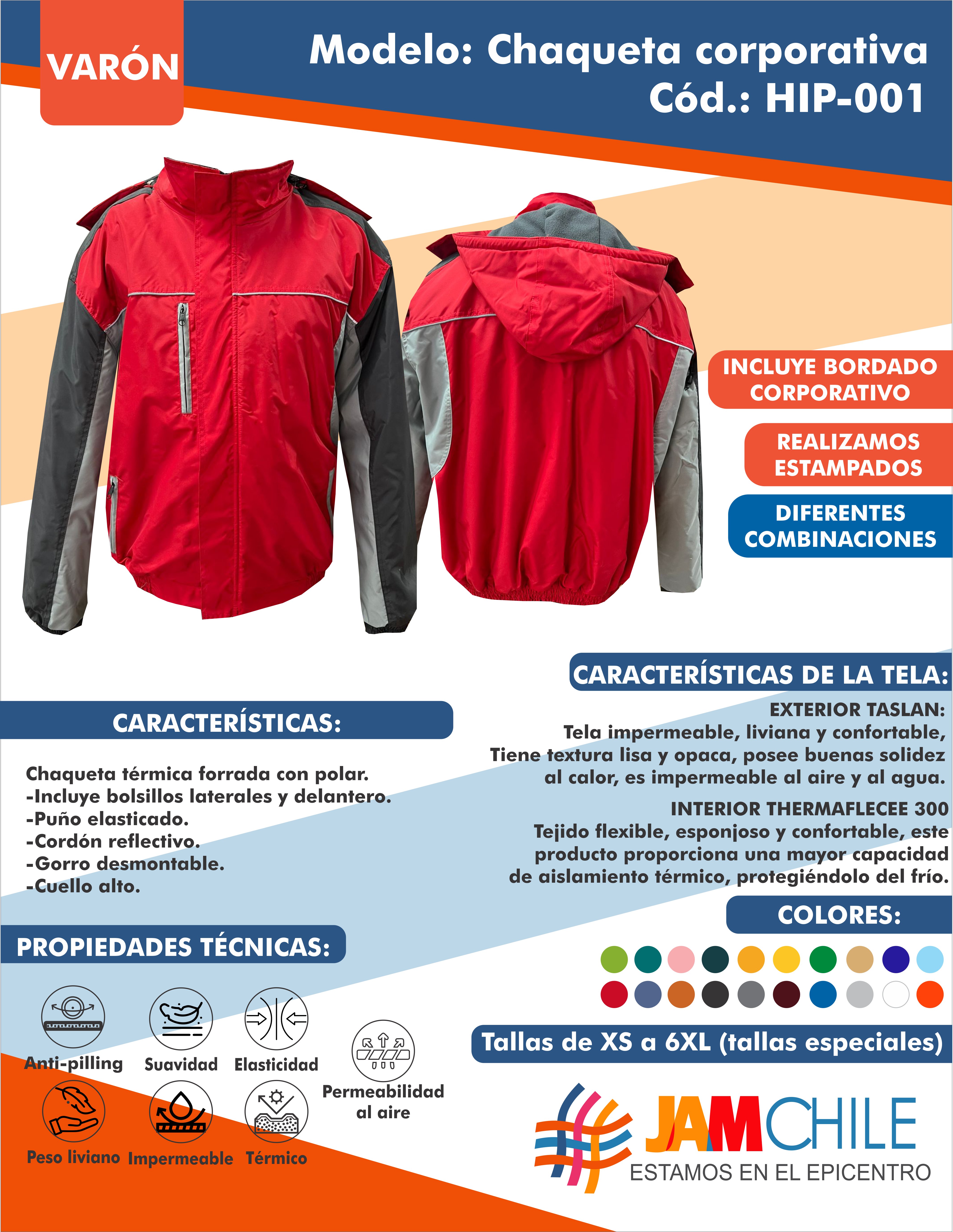 chaqueta hipora verita (HIP-001)