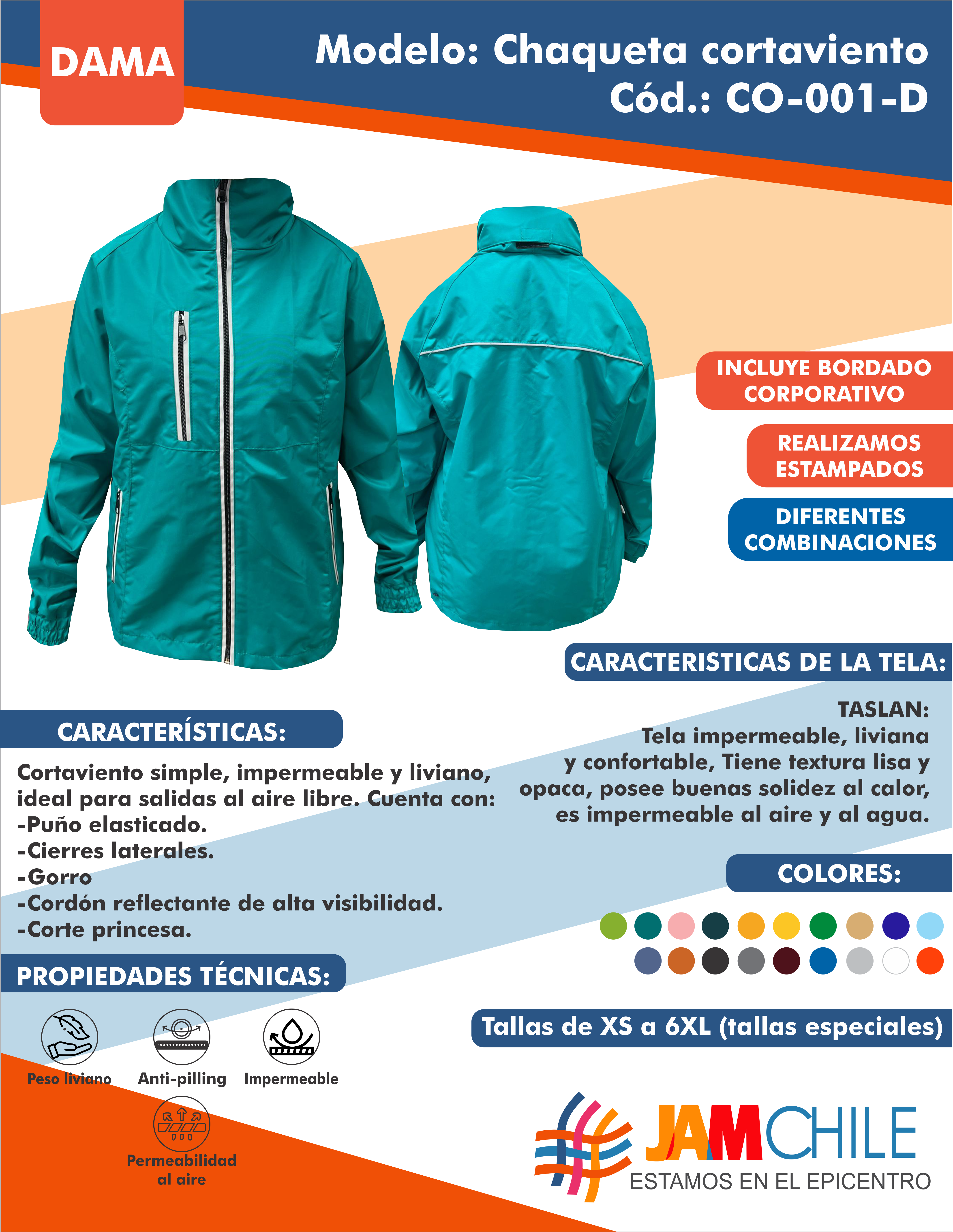 cortaviento dama (CO-001-D)